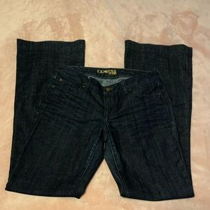 Express Denim Jeans Flare Leg